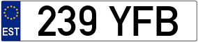 Trailer License Plate